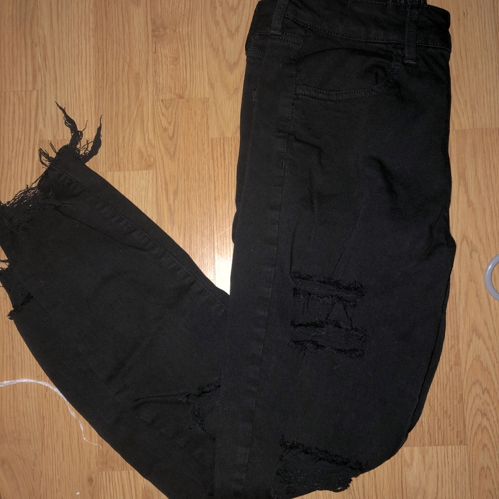 Ripped black jeans